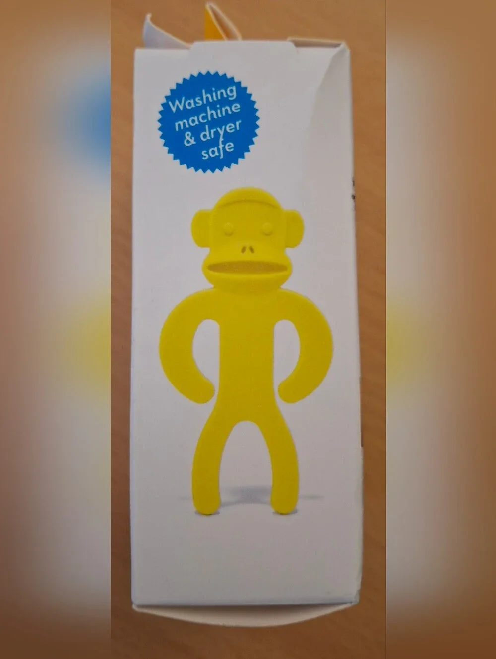Kikkerland Sock Monkey Laundry Sock Holders Set of 12, Washer/Dryer Safe